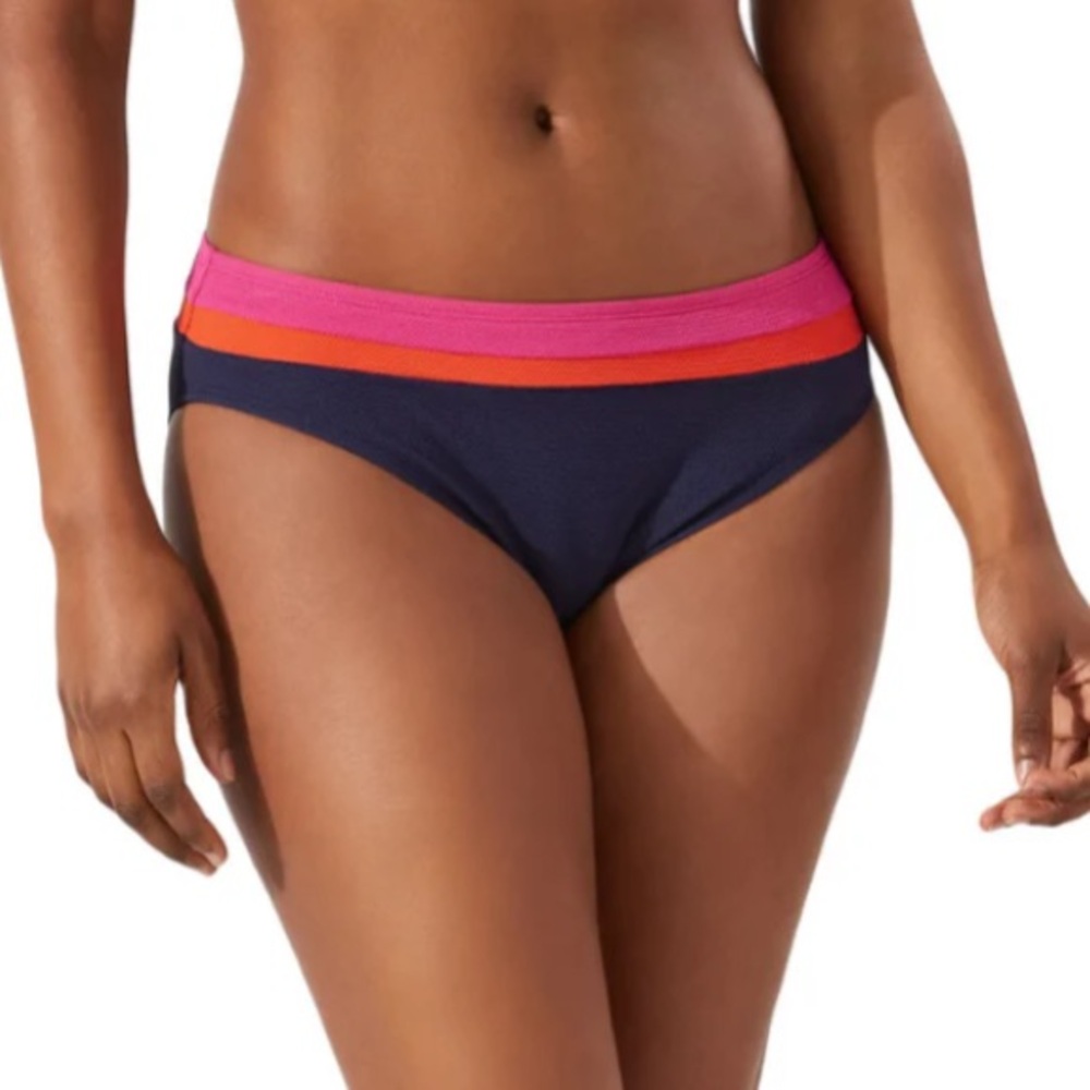 Tommy Bahama L37533 Blue Island Cays Hipster Bikini Bottom Size L